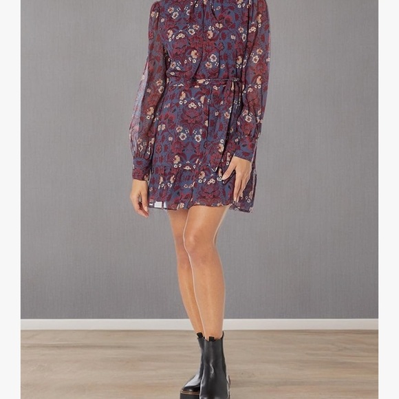 Floral Multi Colored Mini Dress, Sz XL - Picture 1 of 7